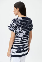 Load image into Gallery viewer, Joseph Ribkoff Silky Knit Striped Printed Back Top